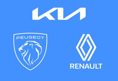 Logo Kia, Peugeot en Renault